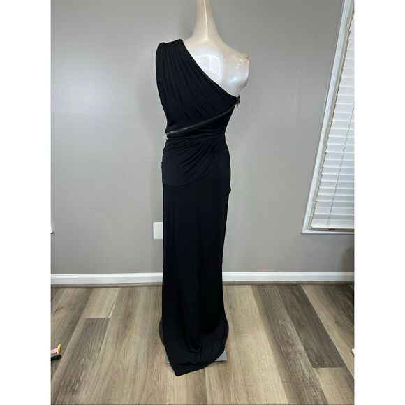 TOM FORD  Zip Detail One Shoulder Jersey Gown IT38/US 2 $4,480 - Picture 6 of 11